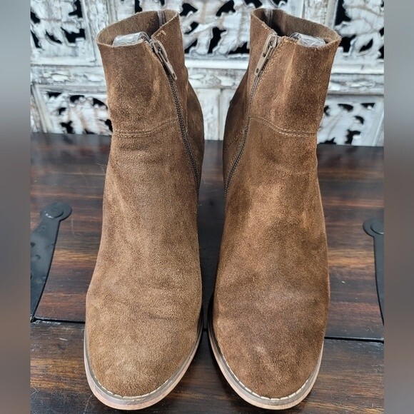 Sole Society Alexi Brown Suede Ankle Bootie Womens Size 8.5 - Picture 6 of 15